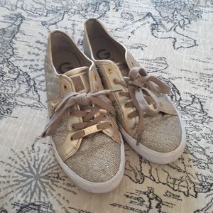 Gold Guess Sneakers